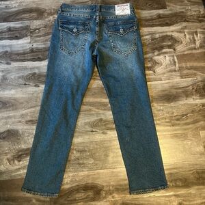 True Religion Men's Straight Blue Jeans